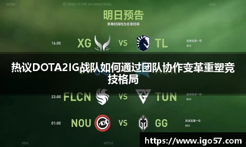 热议DOTA2IG战队如何通过团队协作变革重塑竞技格局