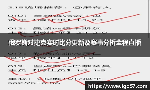 俄罗斯对捷克实时比分更新及赛事分析全程直播